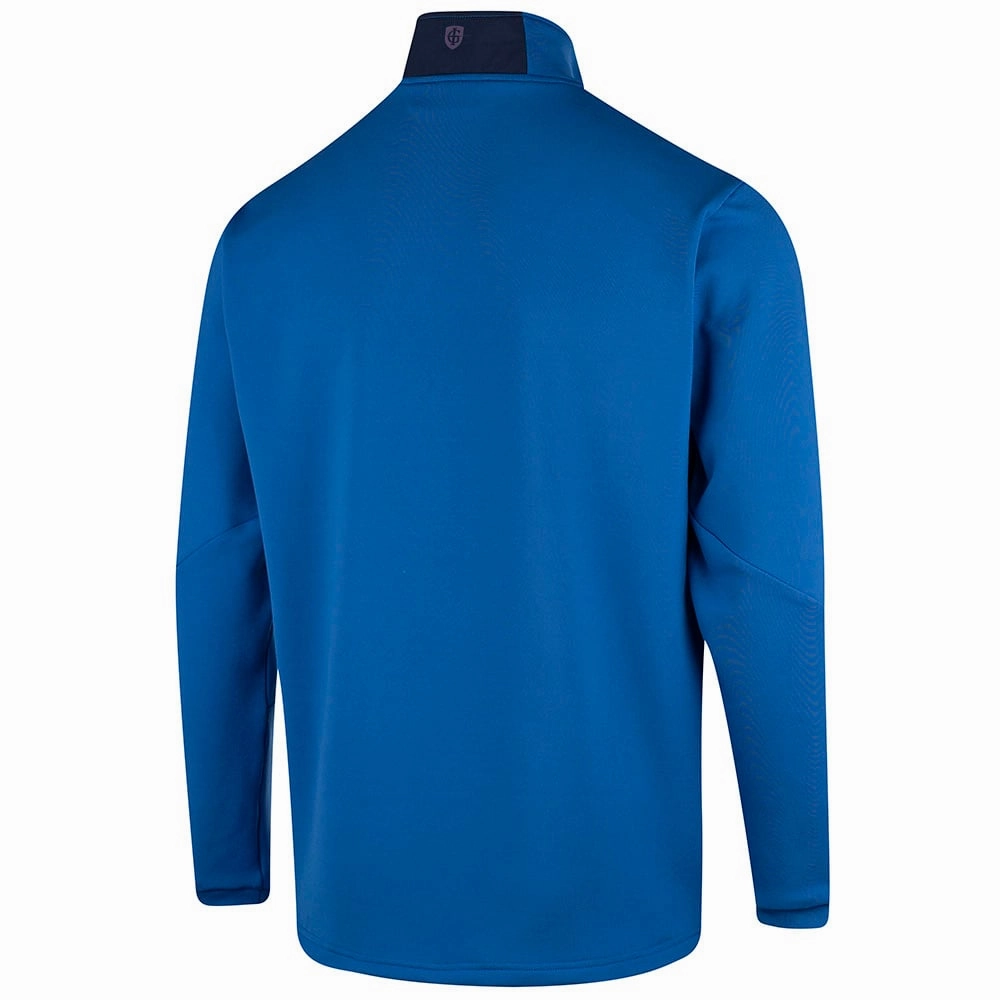 Island Green 1/4 Zip Top With Padded Front Pullover - Navy Cozy Warmth product weekday wearability