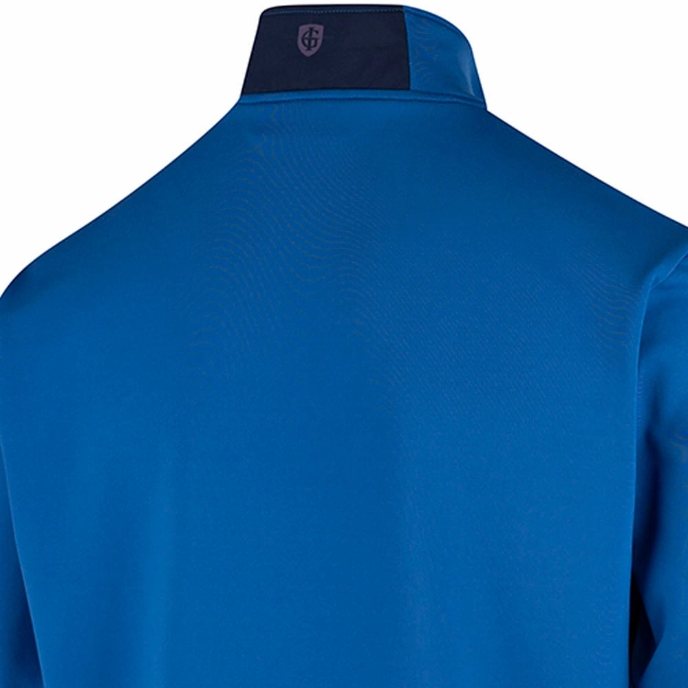 Island Green 1/4 Zip Top With Padded Front Pullover - Navy Travel Bold Cozy Gear