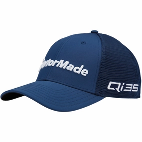 Stripes Design Unisex Appeal TaylorMade Tour Cage Cap - Navy