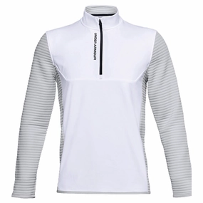 Under Armour Storm Evolution Daytona ? Zip Sweater - White/Halo Grey Simple Look
