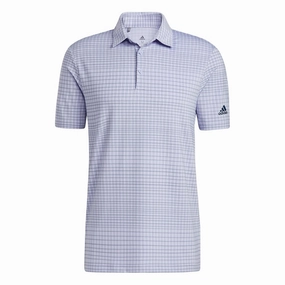 adidas Ultimate365 Allover Print Primegreen Polo Shirt - Violet Tone/Crew Navy Stylish Details Modern Style Trend