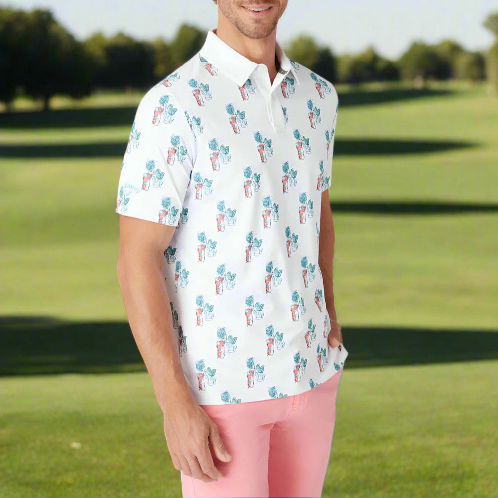 Comfy Essentials Wear Callaway 19th Hole Polo Shirt - Bright White