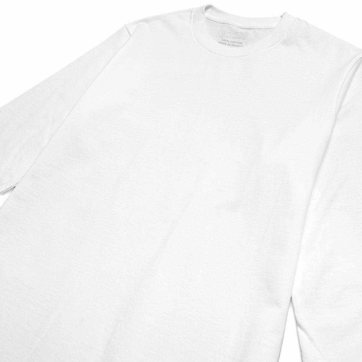 CCS OG Heavyweight Long Sleeve T-Shirt - White EcoFriendlyDyes