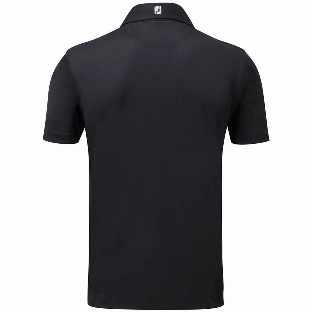 Outdoor Leisure Look FootJoy Stretch Pique Solid Athletic Polo Shirt - Black