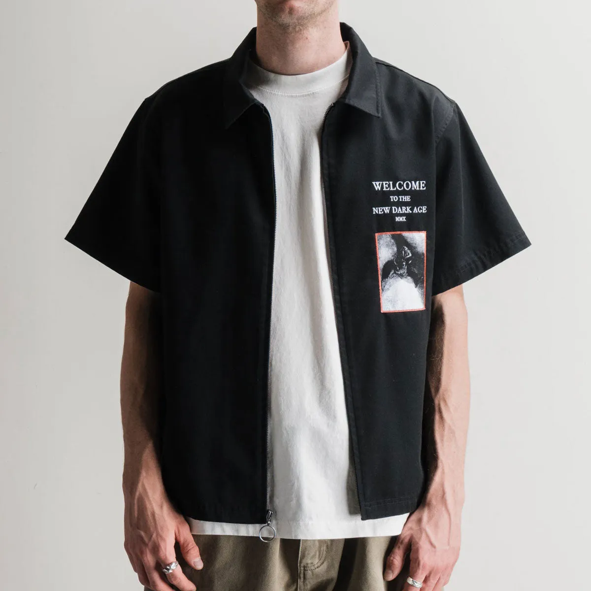 Welcome Dark Age Work Shirt - Black checkered pattern Everyday Essential