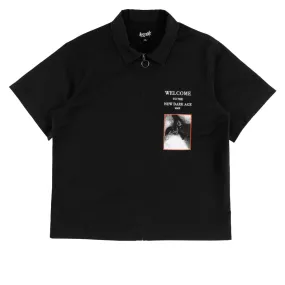 Bold colors Welcome Dark Age Work Shirt - Black