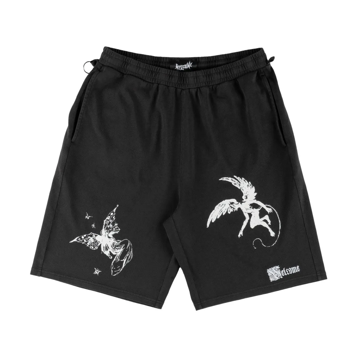 Welcome Dual Enzyme-Wash Shorts - Vintage Black Sweat Resistant Coating