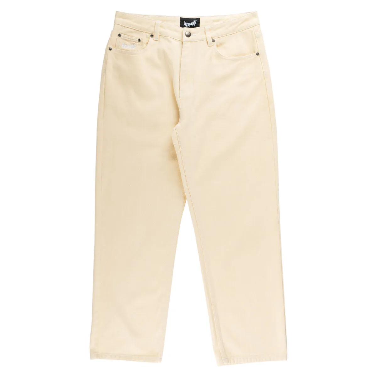 Comfort Wear Welcome Immortal Loose Straight Denim Jeans - Natural