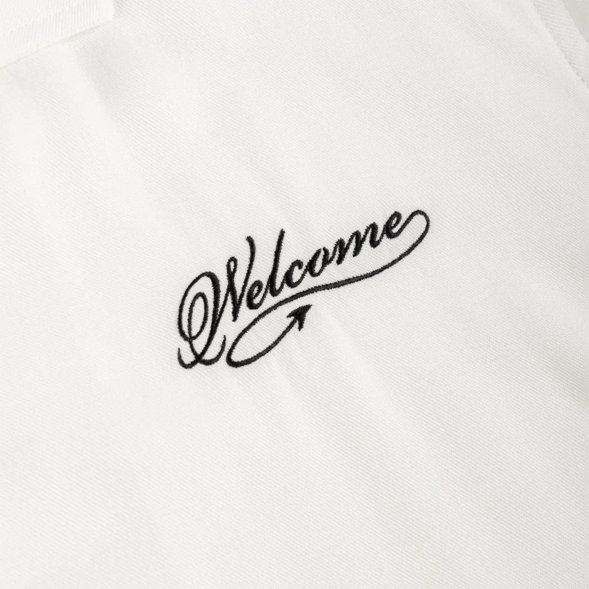 Welcome Torment Printed Linen Shirt - White Unique Design