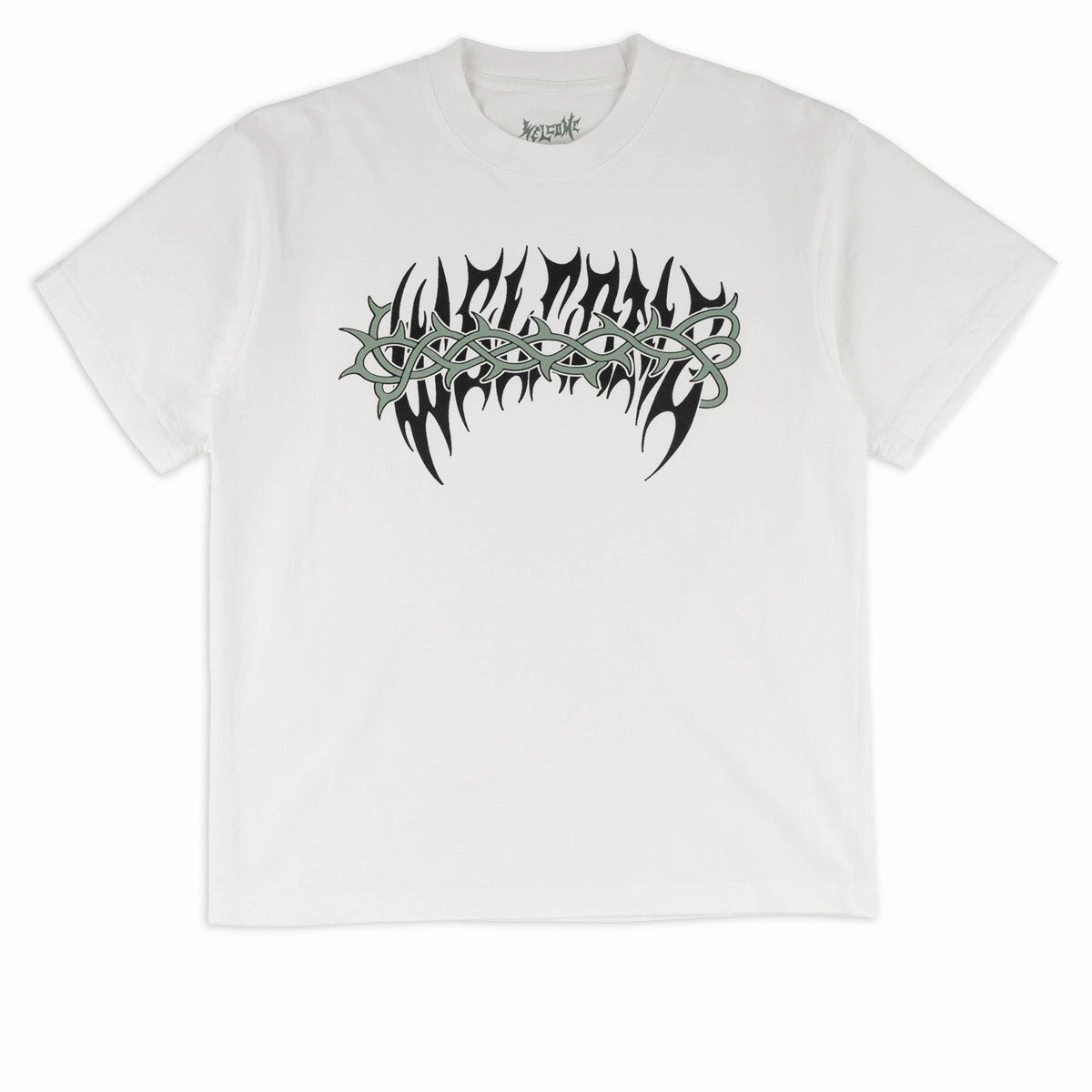 Comfort Fit Minimalist Wear Welcome Brier T-Shirt - White