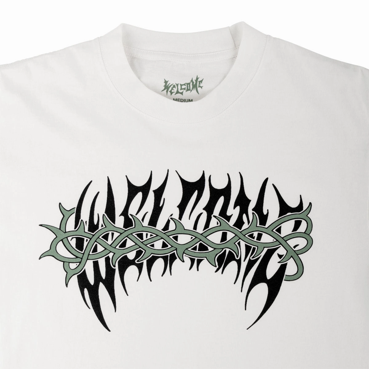 Welcome Brier T-Shirt - White Stretchable Collar Band