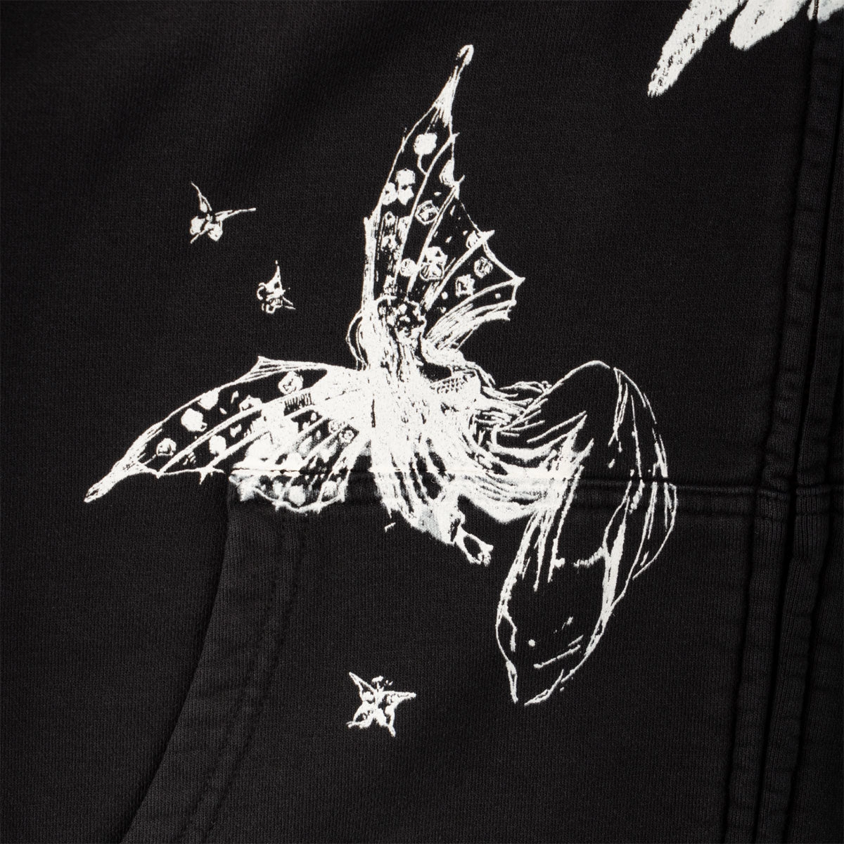 Welcome Duality Cropped Zip Hoodie - Black Best Selling Rugged Texture