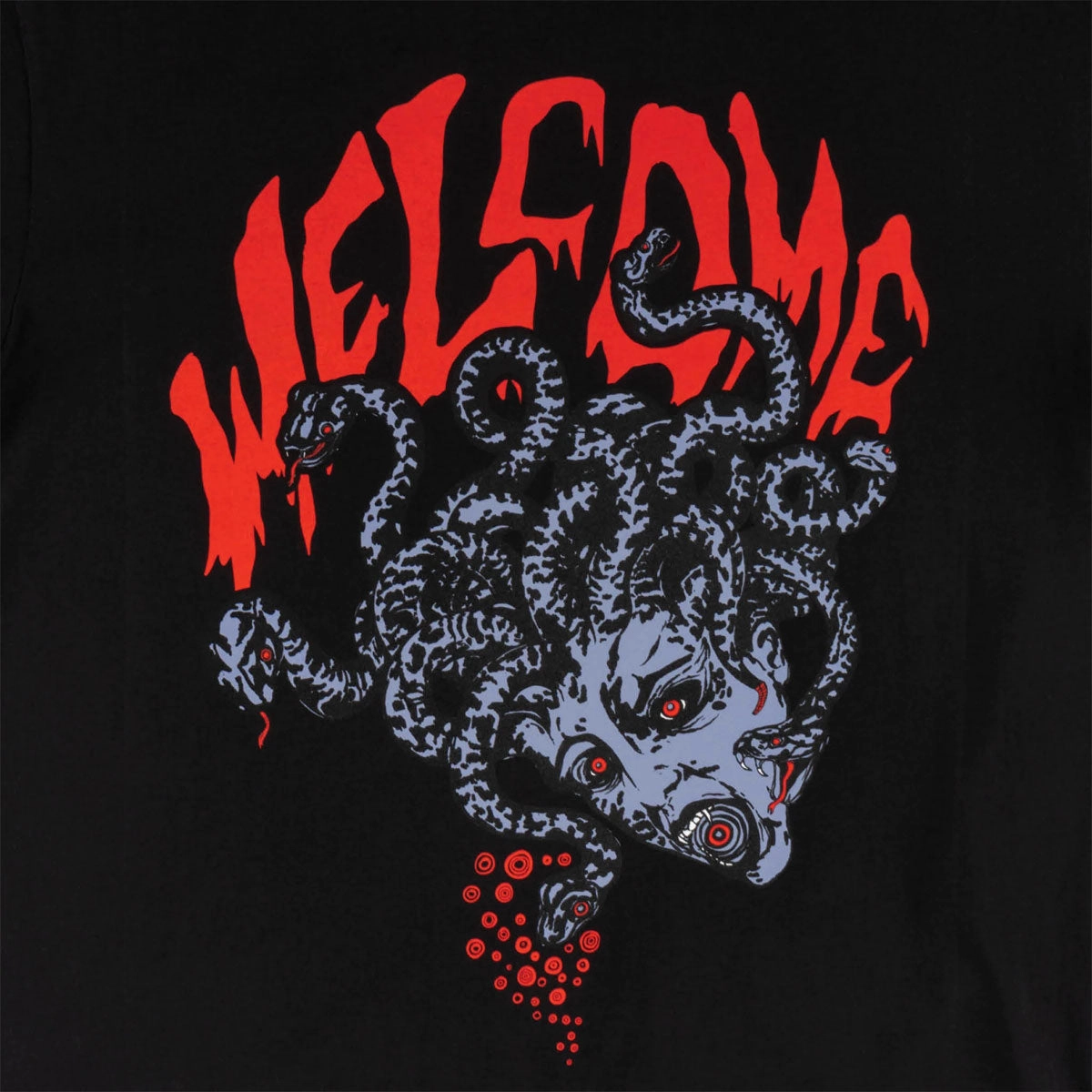 Weekend Comfort Wear Welcome Medusa T-Shirt - Black/Red
