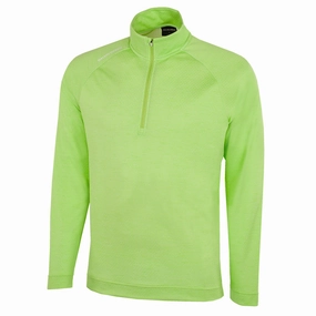 Cold Weather Wear Galvin Green Dion 1/4 Zip Pullover - Fresh Green Melange