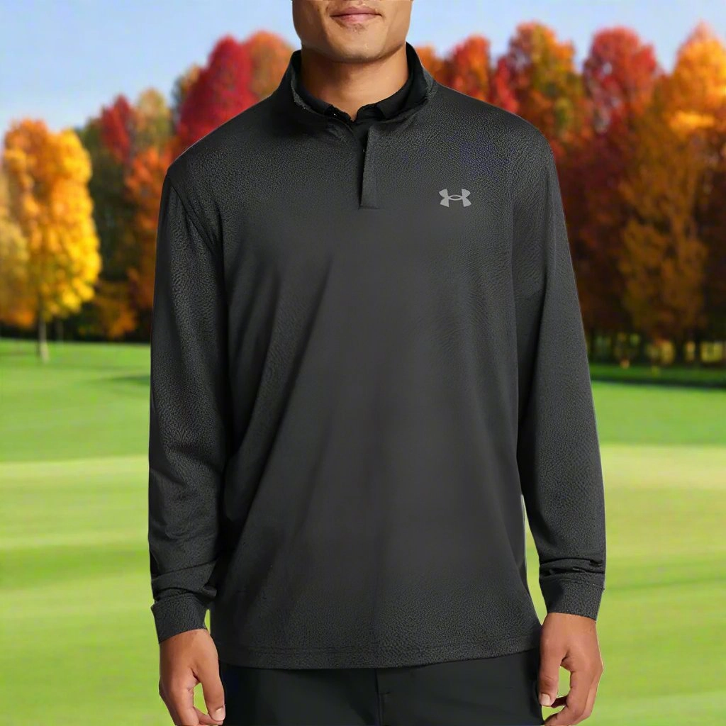 Under Armour Playoff Printed 1/4 Zip Sweater - Black Custom made Cozy Design