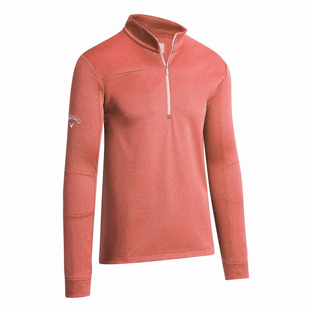 Callaway Pieced Waffle 1/4 Zip Fleece - Dubarry Heather Bright Colors