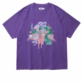 Evisen Nagurikomi T-Shirt - Purple Flattering Shape Perfect for Any Outfit