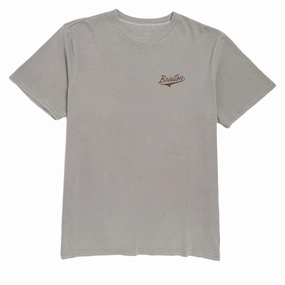 Brixton The League T-Shirt - Cinder Worn Wash Functional Wearable EcoFriendlyMaterial