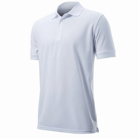 Machine washable Wilson Authentic Polo Shirt - White