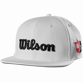 Wilson Flat Brim Cap - White Checkered Style International Travel