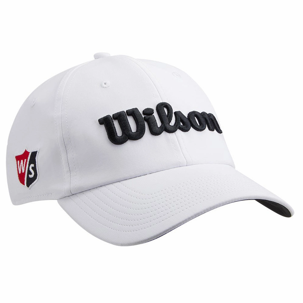 Chic and Cozy Floral Motif Wilson Pro Tour Cap - White/Black