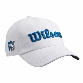 Moisture wicking Wilson Pro Tour Cap - White/Navy