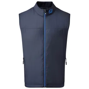 High Visibility Trim direction FootJoy Lightweight Thermal Insulated Vest - Navy
