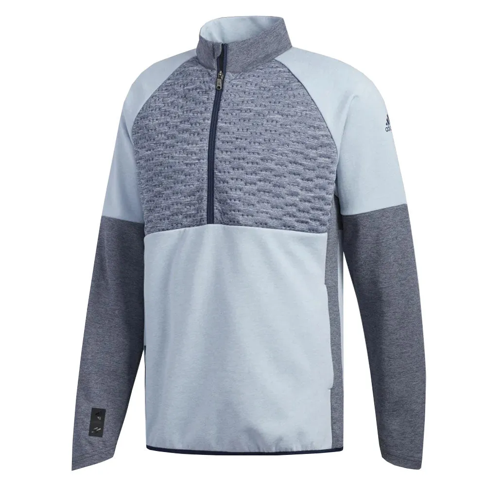 Friction Resistant adidas Frostguard 1/4 Zip Quilted Competition Jacket - Collegiate Navy Mel