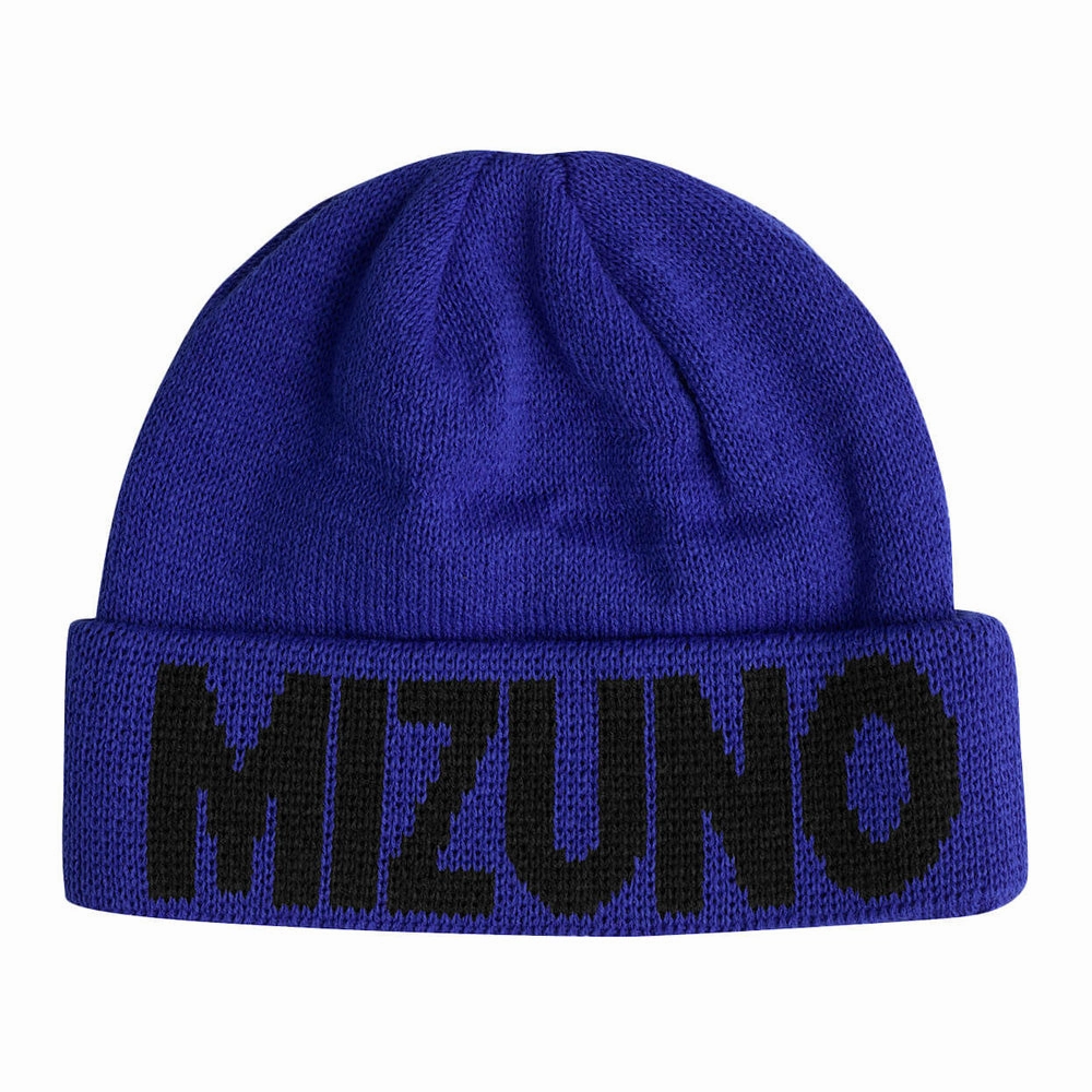 Mizuno Breath Thermo Beanie - Blue Vintage Plaid Versatile Headwear