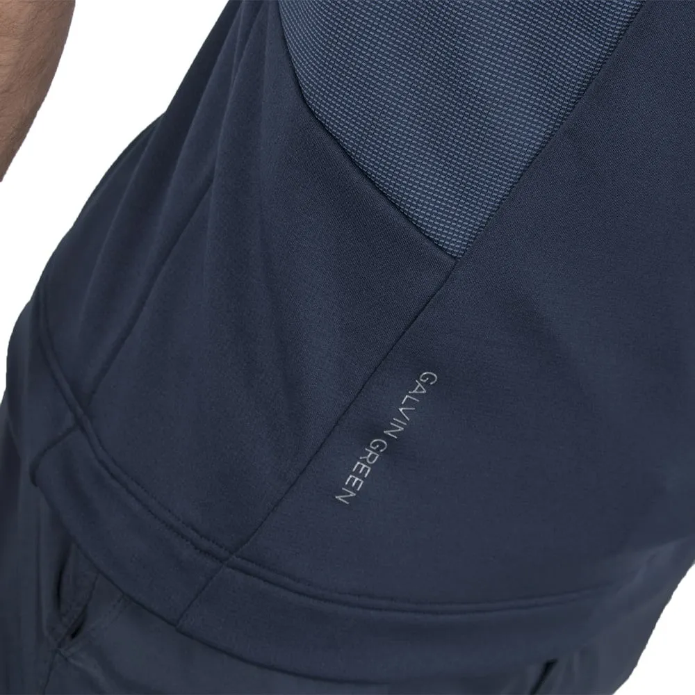 vivid color Trendy Clothing Galvin Green Dalton Insula 1/2 Zip Gilet - Navy