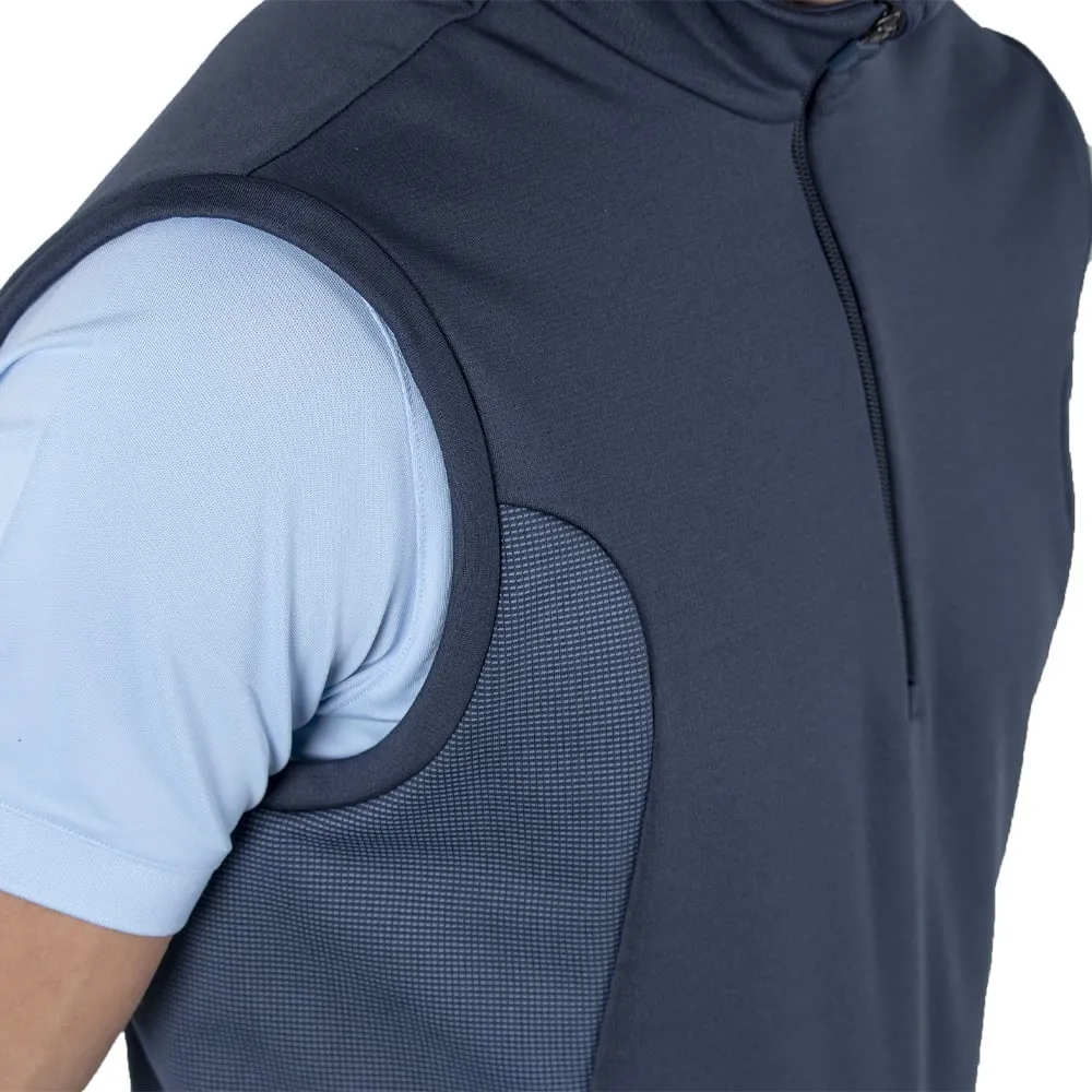 Galvin Green Dalton Insula 1/2 Zip Gilet - Navy Stretch Panels