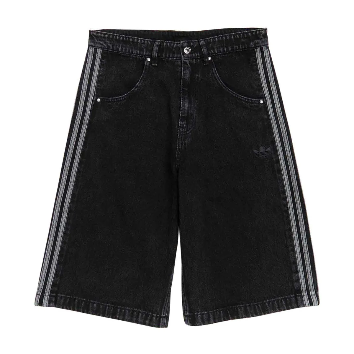 Value for Money Adidas Denim Firebird Shorts - True Black Denim