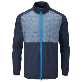 Ping Norse Primaloft S2 Zoned Wind Jacket - Oxford Blue/Greystone Layered Wind Barrier