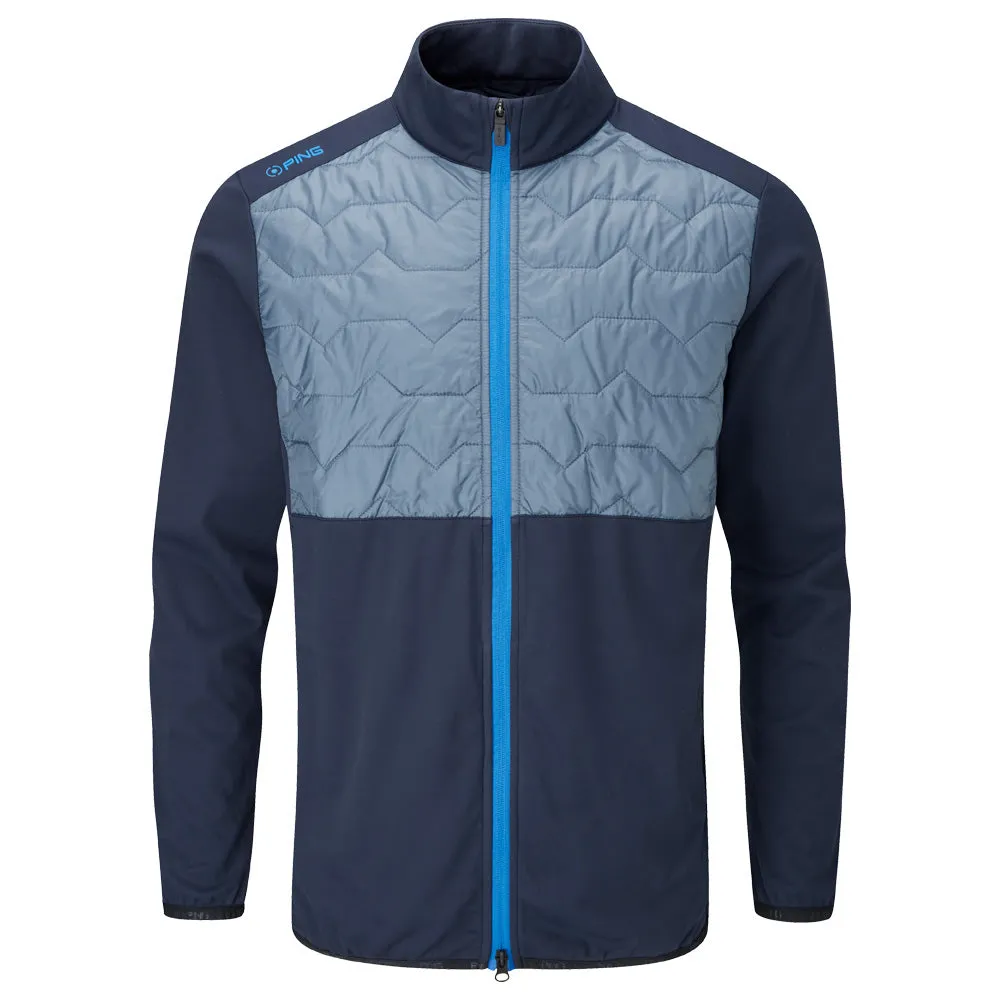 Ping Norse Primaloft S2 Zoned Wind Jacket - Oxford Blue/Greystone Layered Wind Barrier