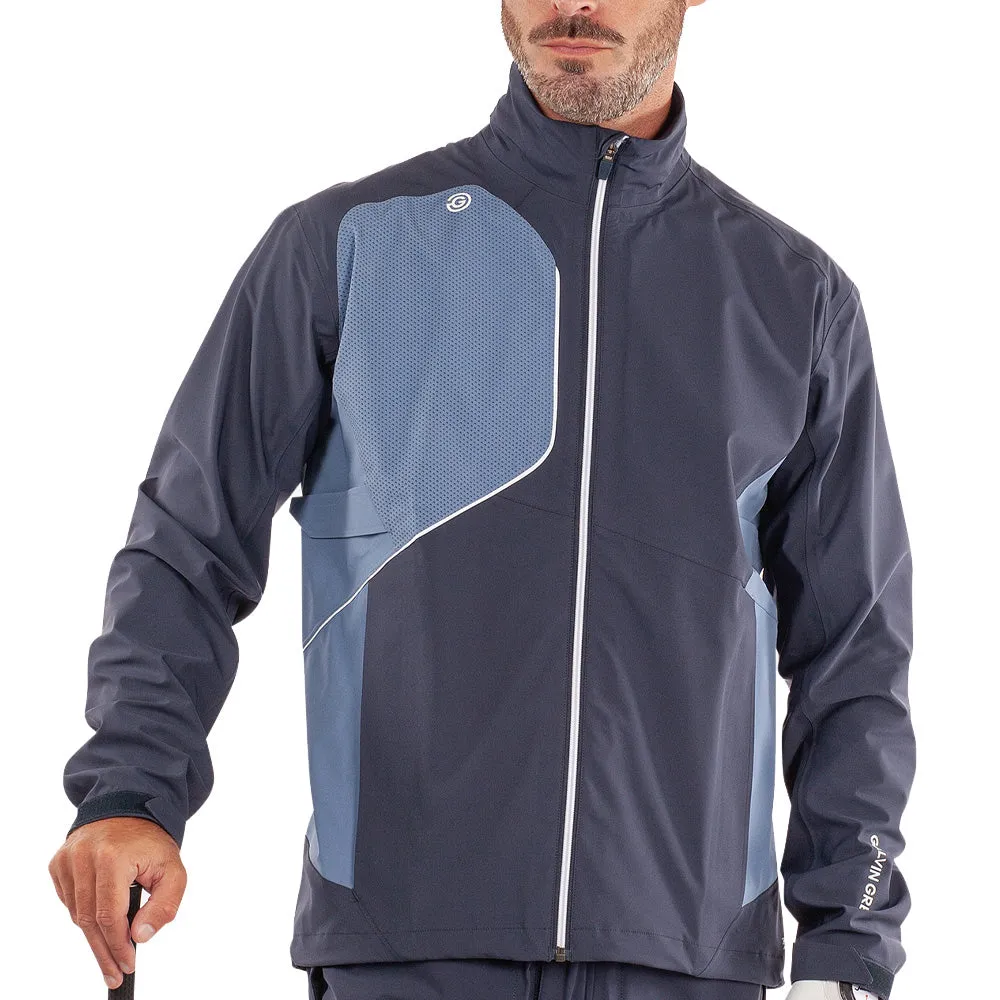 UV protection layer Galvin Green Ames Waterproof Jacket - Navy/Moonlight Blue