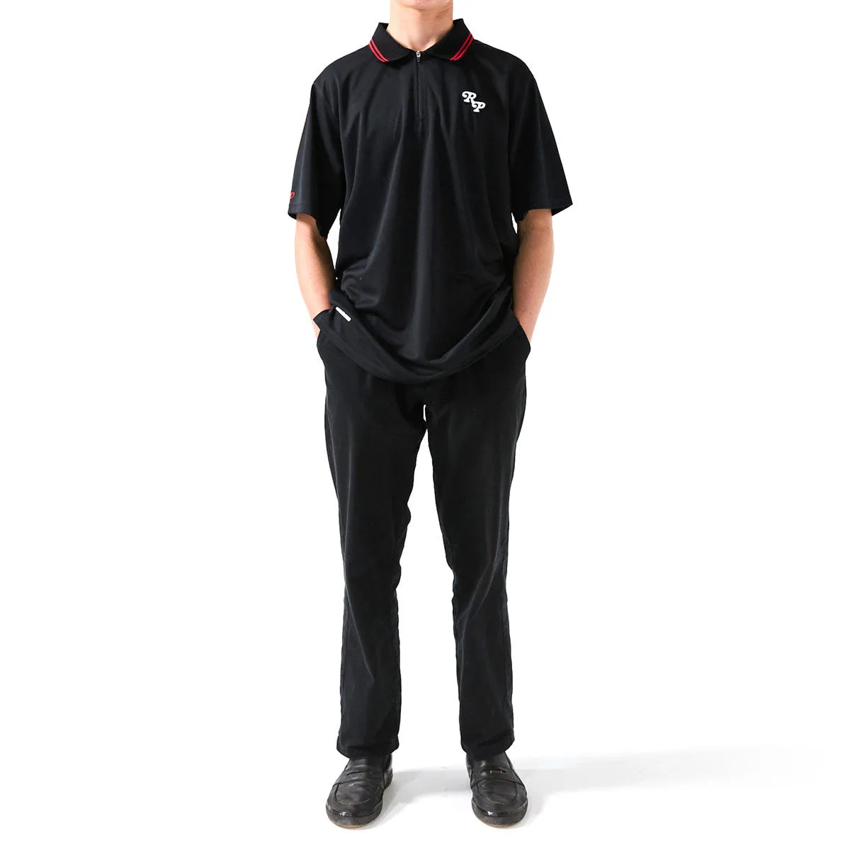 Lightweight Feel Unisex Design Rivvia Scholar Polo Shirt - Black