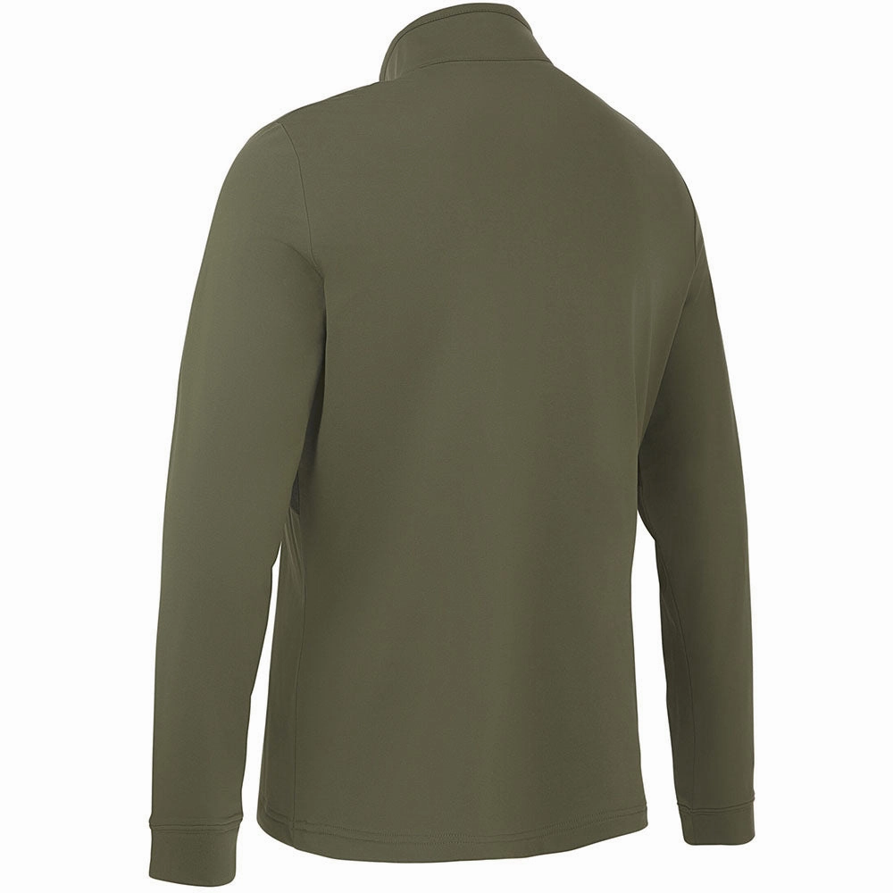 Travel Relaxed Callaway Aquapel 1/2 Zip Pullover Sweater - Black Lichen/Tigerlily