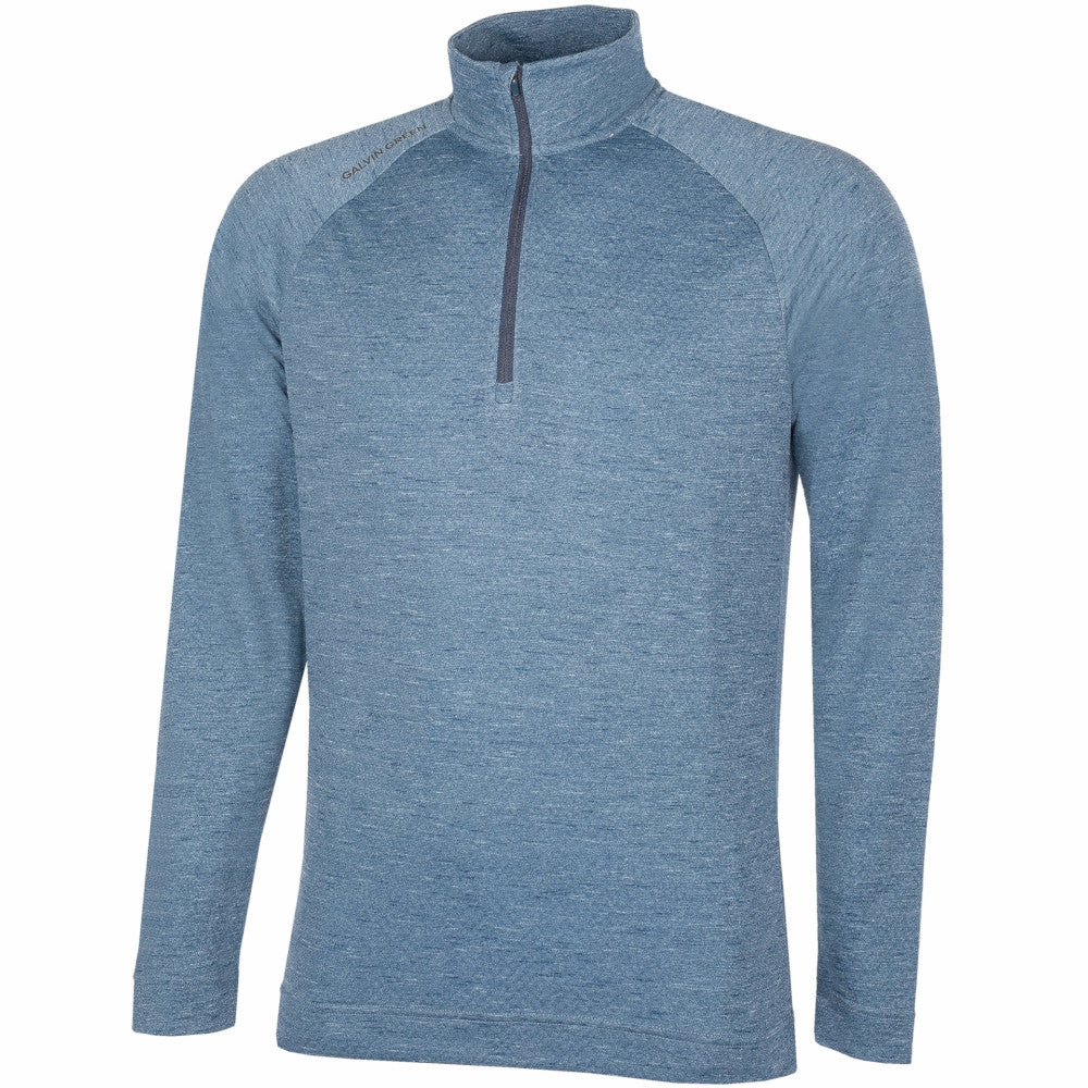 product family bonding Galvin Green Dion 1/4 Zip Pullover - Blue Melange