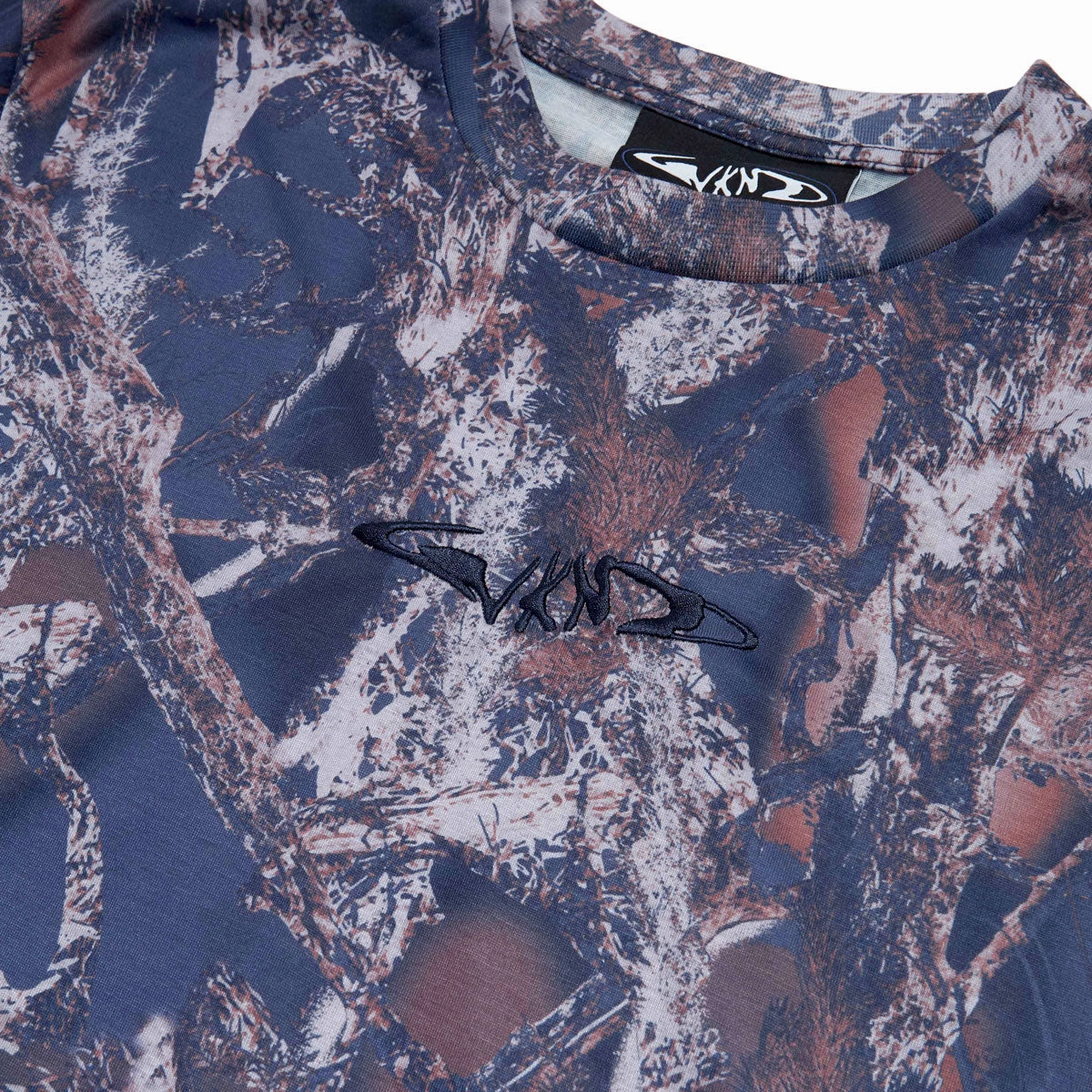 Moisture Management Technology High Density Fabric WKND Camo Long Sleeve T-Shirt - Grape