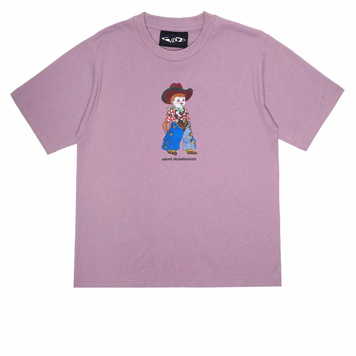 DropShoulderDesign Fashion Fit WKND Cowboy T-Shirt - Mauve
