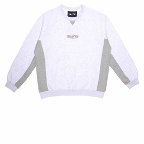City Tour Casual Street WKND Two Tone Crew Sweatshirt - Heather
