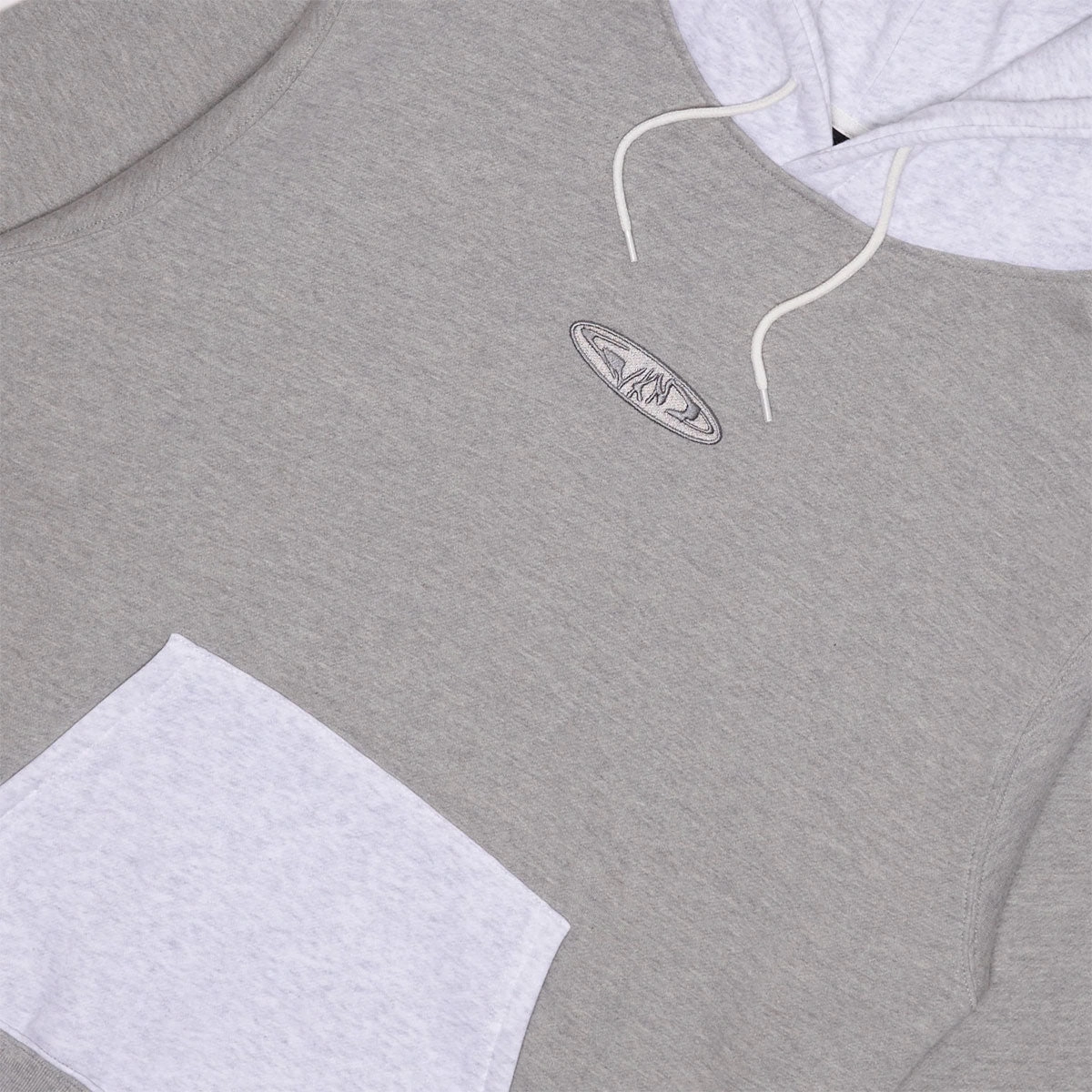 Bright Color WKND Two Tone Hoodie - Dark Heather/Heather