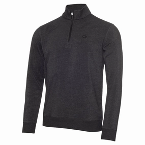 Calvin Klein Columbia 1/2 Zip Pullover - Charcoal Marl low end Casual Elegance