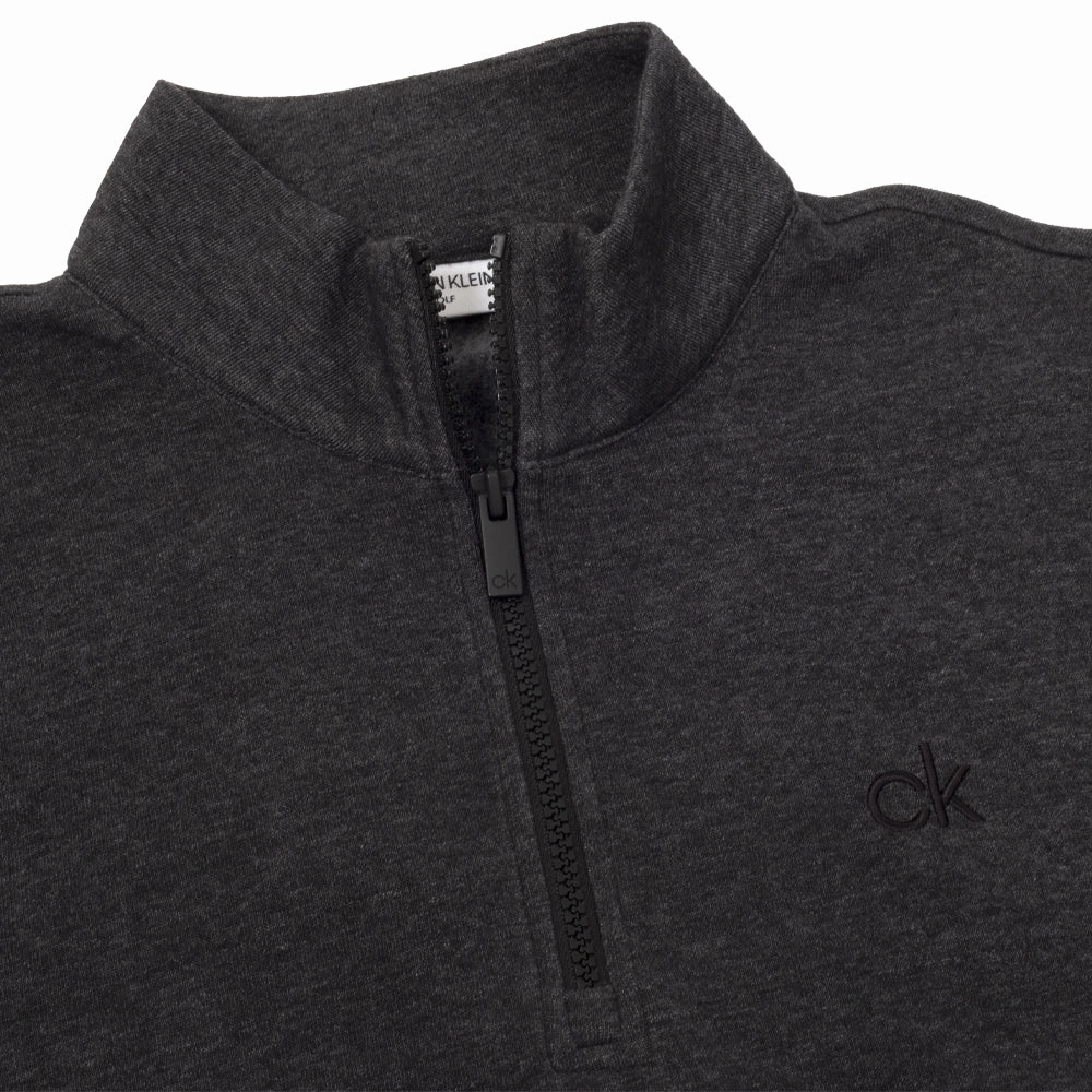 Calvin Klein Columbia 1/2 Zip Pullover - Charcoal Marl Drawstring