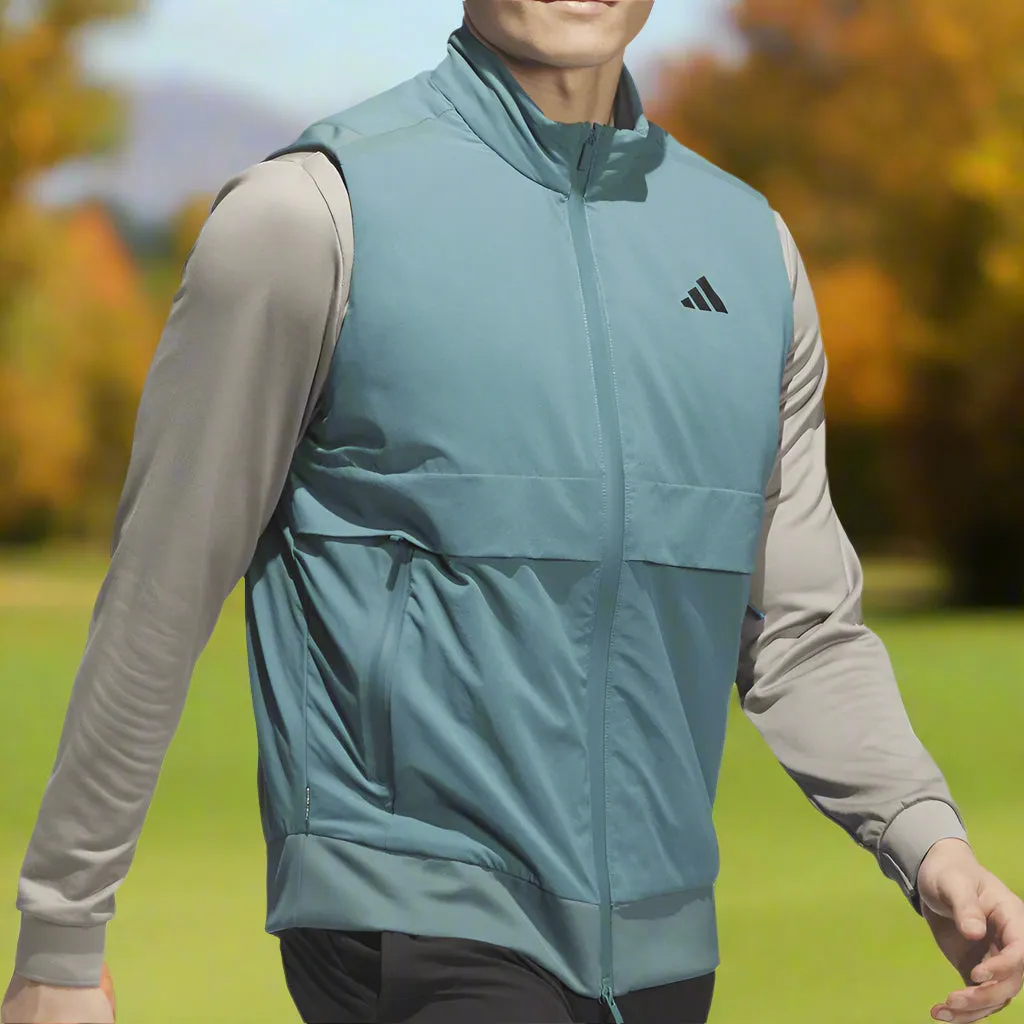 Seamless Knitting adidas Ultimate365 Tour Frostguard Full-Zip Vest - Preloved Teal