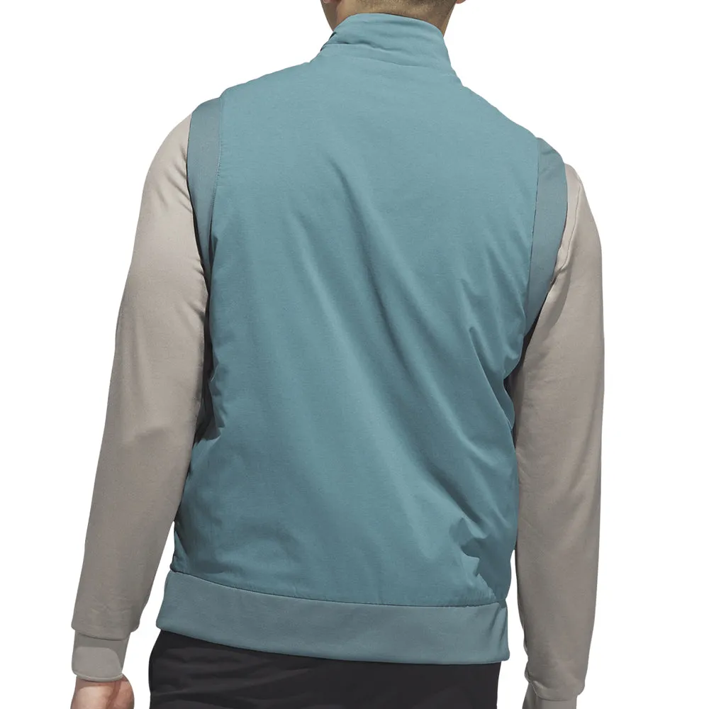 adidas Ultimate365 Tour Frostguard Full-Zip Vest - Preloved Teal Beach Wear Wide