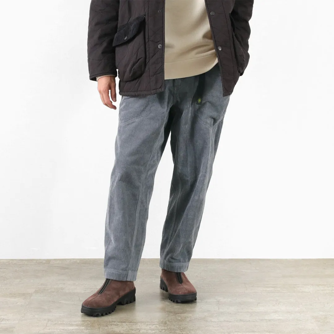Active Performance Trendy Style GOHEMP / Hemp Corduroy Traveler Easy Pants Wide Tapered