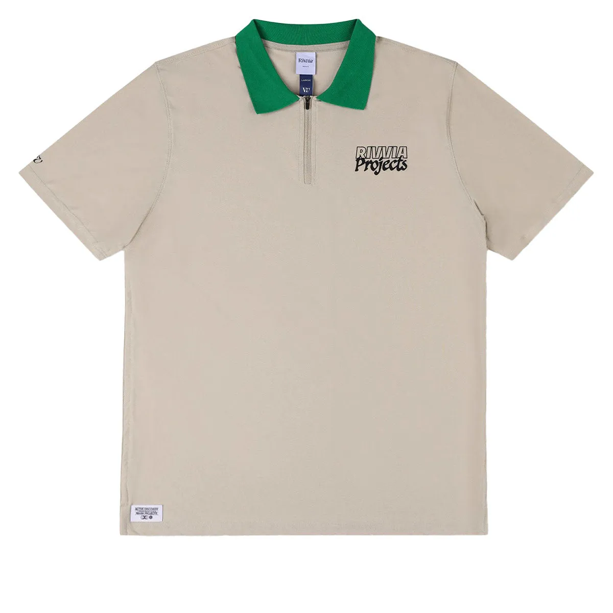 Rivvia Blueprint Polo Shirt - Bone Green Hooded Option Seamless Shoulder