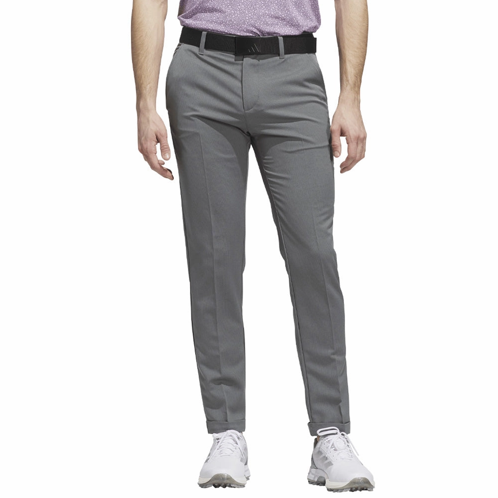 adidas Ultimate365 Classic Pinstripe Trouser - Black/Grey Four Comfortable Fit Look