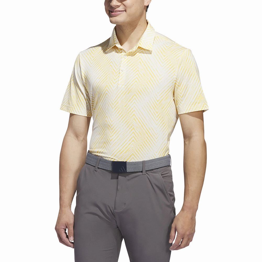 Everyday Chic adidas Ult365 All Over Polo Shirt - Ivory/Semi Spark